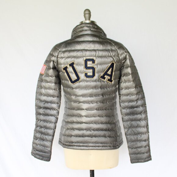 Nike Team USA Olympic Aeroloft Summit 800 Down Puffer Jacket Graphite Gray - Picture 8 of 11